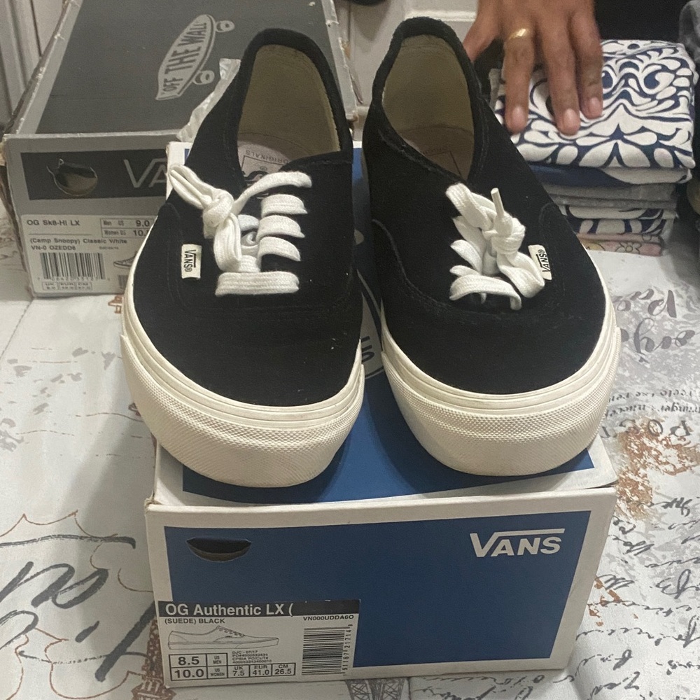 Vans Authentic Black Canvas Sneakers